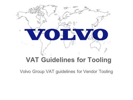 VAT Guidelines for Tooling