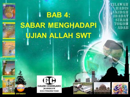 BAB 4: SABAR MENGHADAPI UJIAN ALLAH SWT.