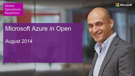 Microsoft Azure in Open August 2014