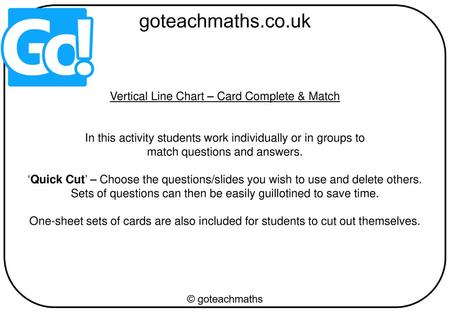 Vertical Line Chart – Card Complete & Match