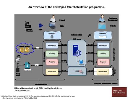 An overview of the developed telerehabilitation programme.