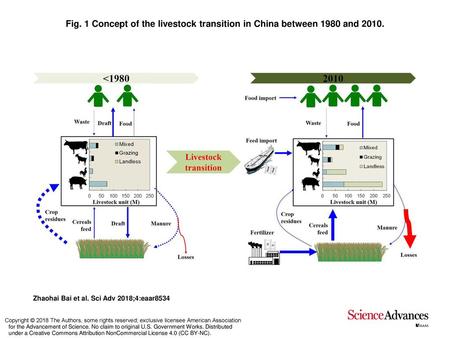 Fig. 1 Concept of the livestock transition in China between 1980 and 2010. Concept of the livestock transition in China between 1980 and 2010. The left-