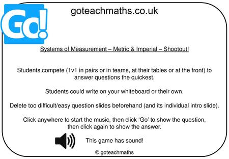 Systems of Measurement – Metric & Imperial – Shootout!
