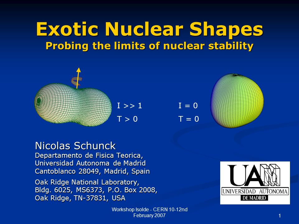 Exotic Nuclear Shapes Probing the limits of nuclear stability - ppt video online download
