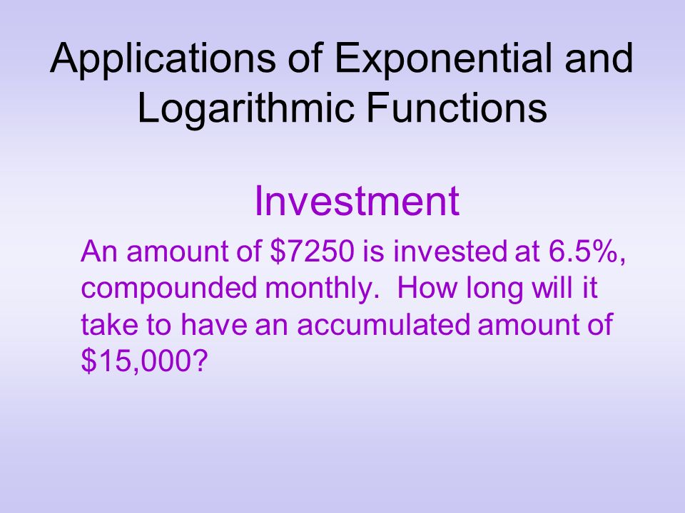 Investing exponential functions and logarithmic functions forex rybinsk