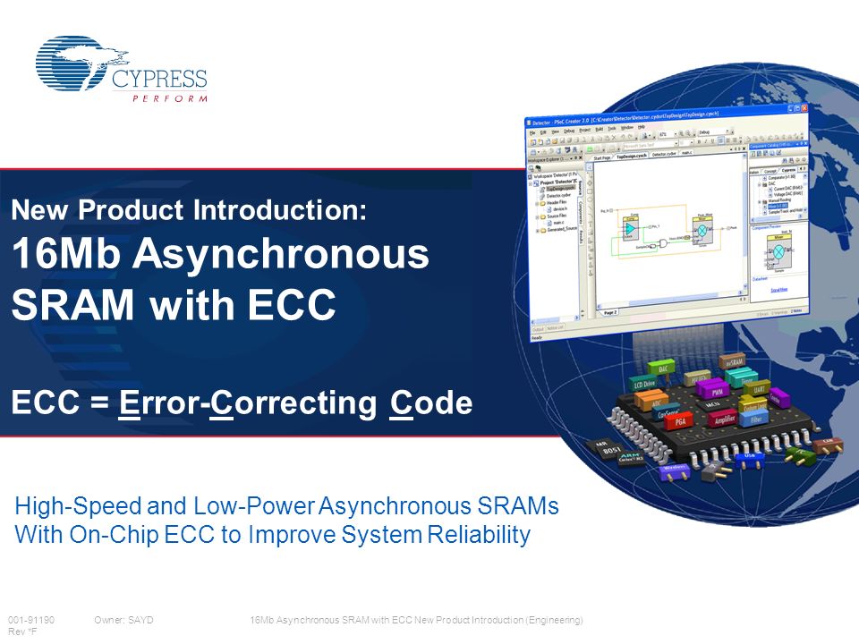 Owner: SAYD16Mb Asynchronous SRAM with ECC New Product