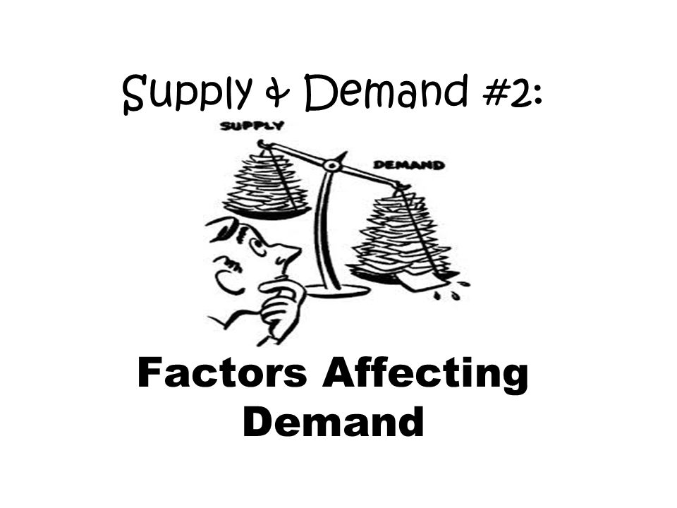 factors that influence demand and supply