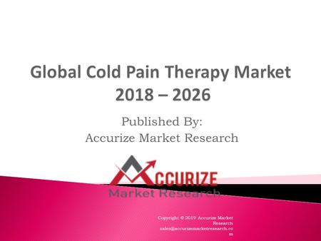 Global Cold Pain Therapy Market
