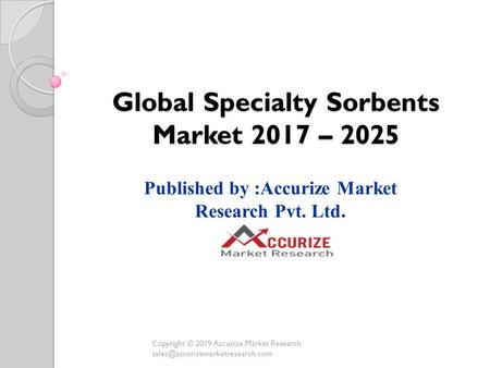 Global Specialty Sorbents Market 
