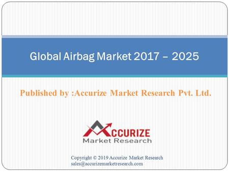 Published by :Accurize Market Research Pvt. Ltd. Copyright © 2019 Accurize Market Research Global Airbag Market 2017 –