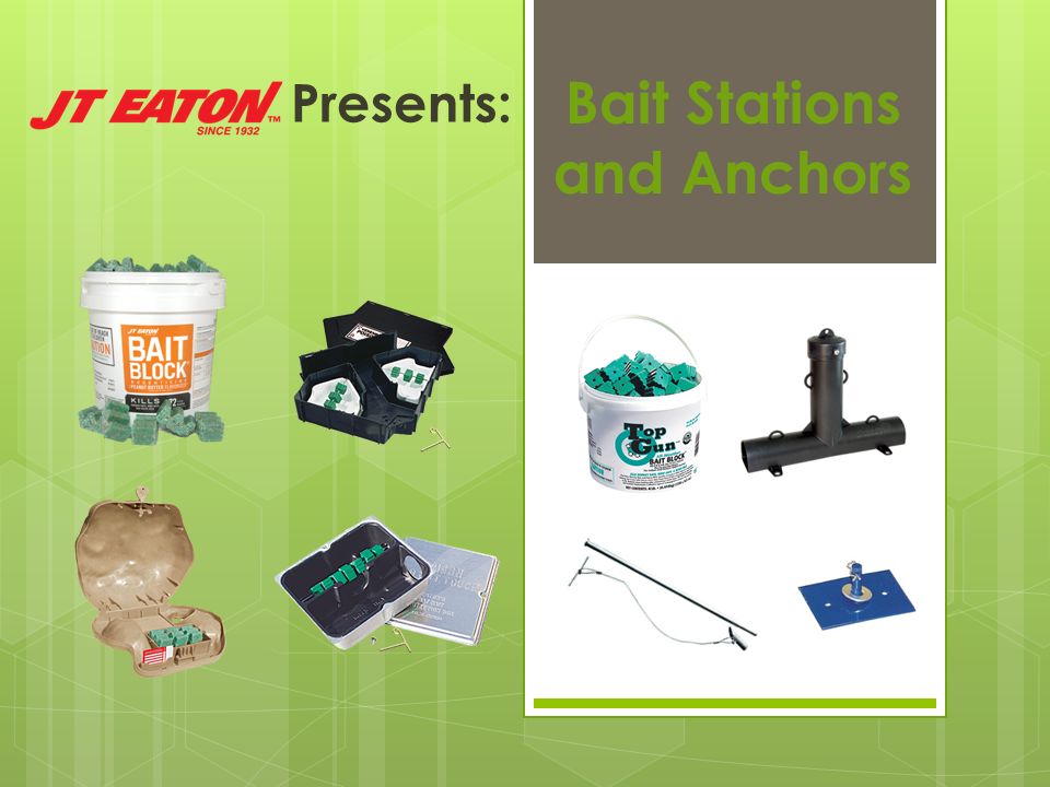 Presents: Bait Stations and Anchors. Tamper Resistant Bait