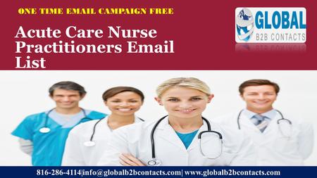 Acute Care Nurse Practitioners  List ONE TIME  CAMPAIGN FREE