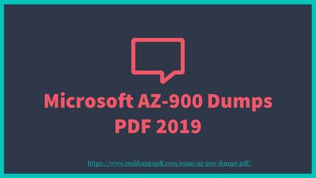 Microsoft AZ-900 Dumps PDF
