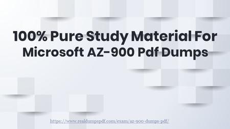 100% Pure Study Material For Microsoft AZ-900 Pdf Dumps