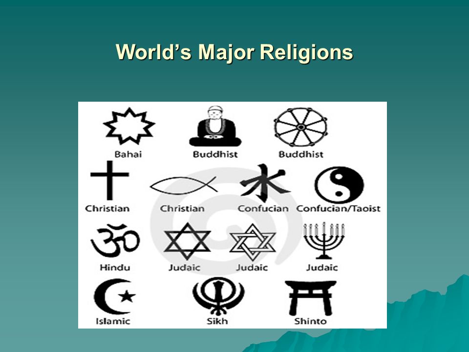 Religion major Major Religions