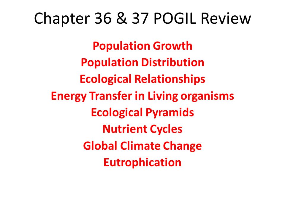 Ecological Relationships Pogil Answers - Since ancient times nature has served man, giving him everything he needs: