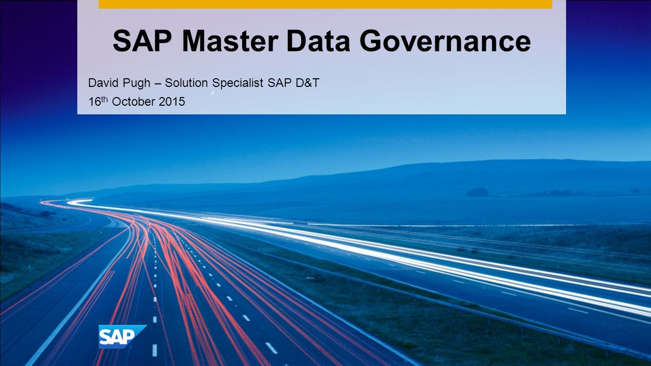 SAP Master Data Governance - ppt video online download