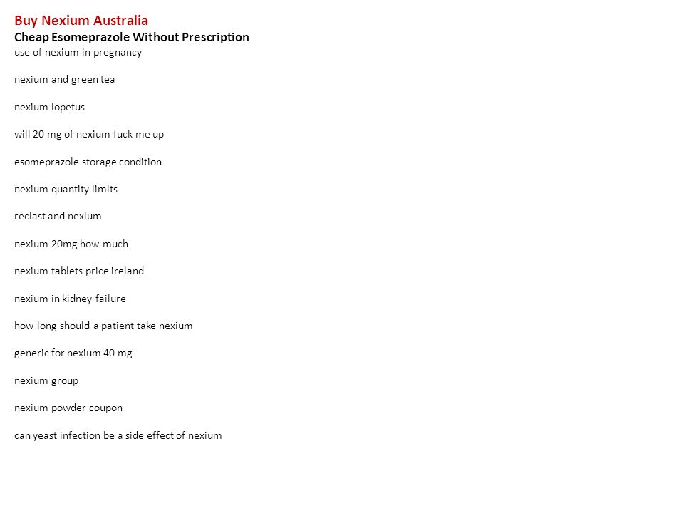Buy nexium australia