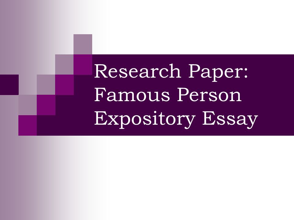 On person paper research famous Biography Topics