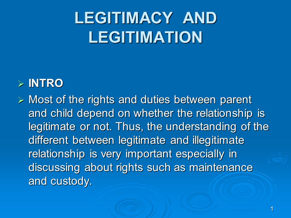 legitimate child vs illegitimate child