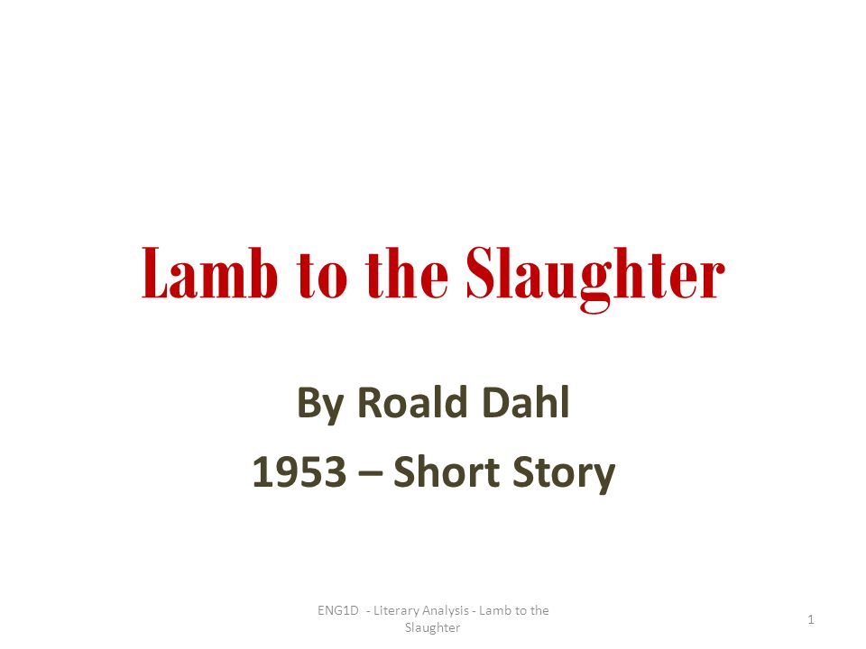 lamb to the slaughter protagonist