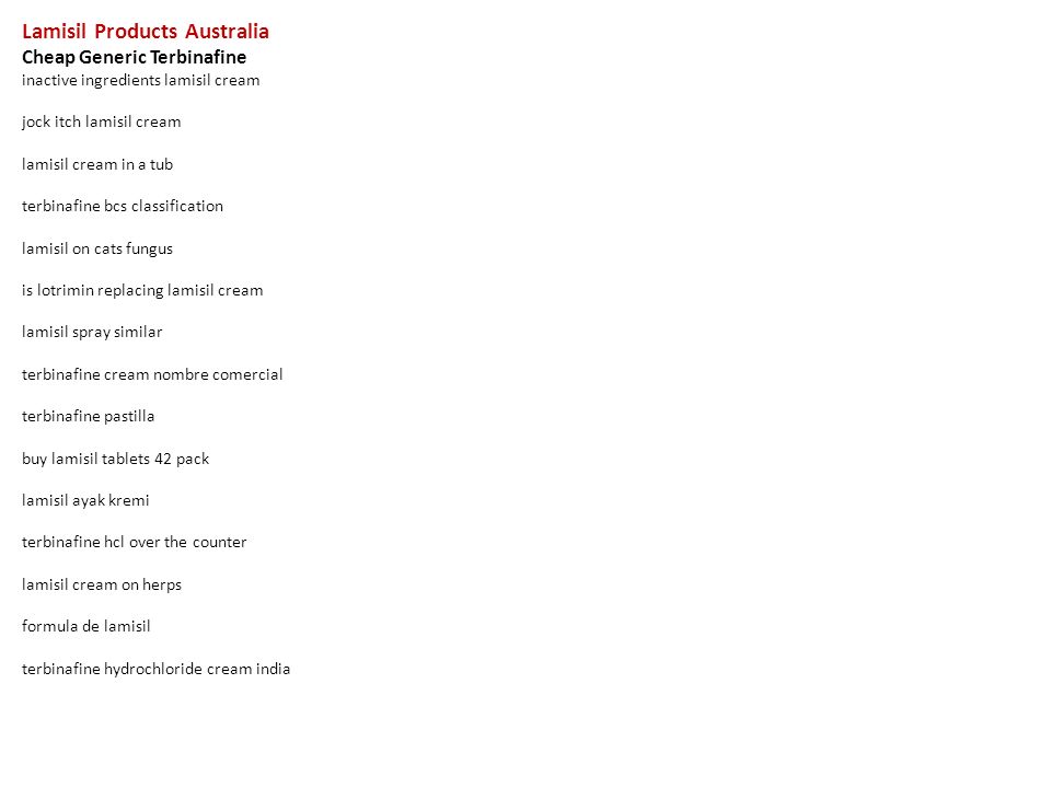 Lamisil cost australia