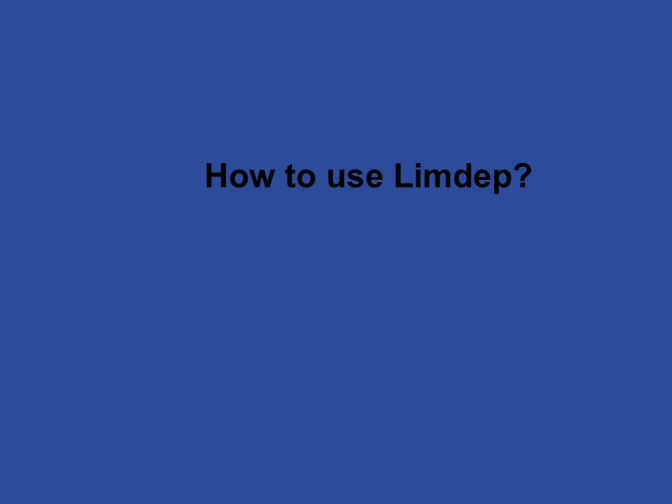 Limdep 9 New Version Limdep 9 New Version