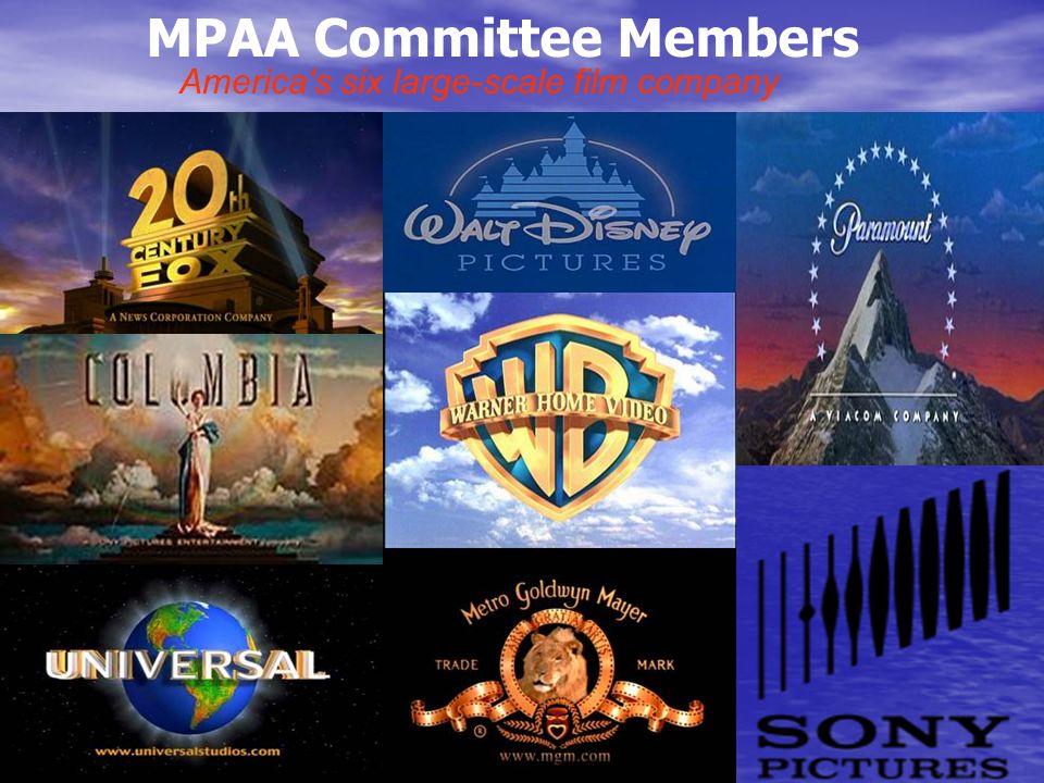 Mpaa Committee Members America S Six Large Scale Film Company Ppt Download
