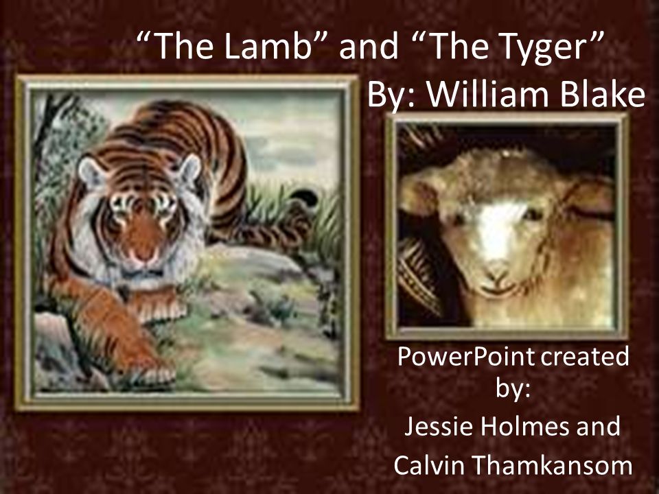 the lamb and the tyger