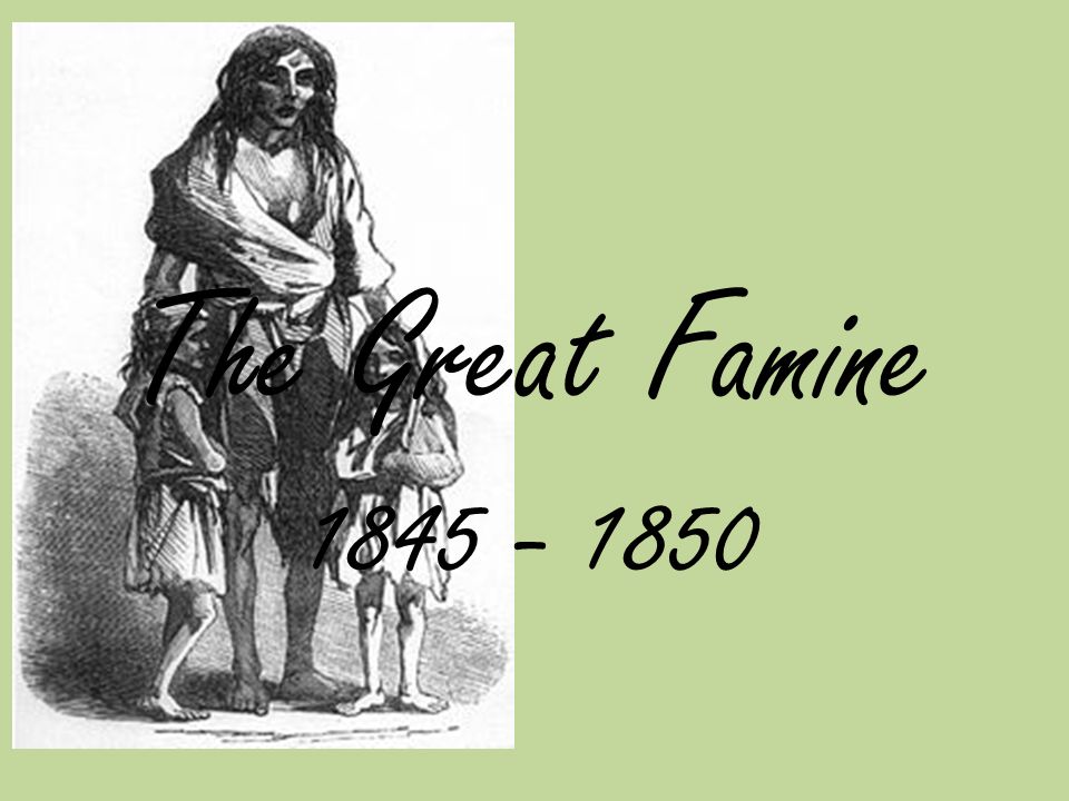 great potato famine of 1845