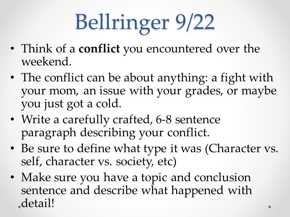 define encountering conflict