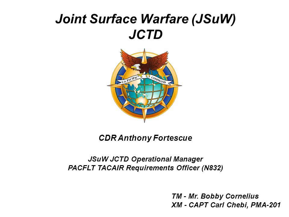 Joint Surface Warfare (JSuW) JCTD TM