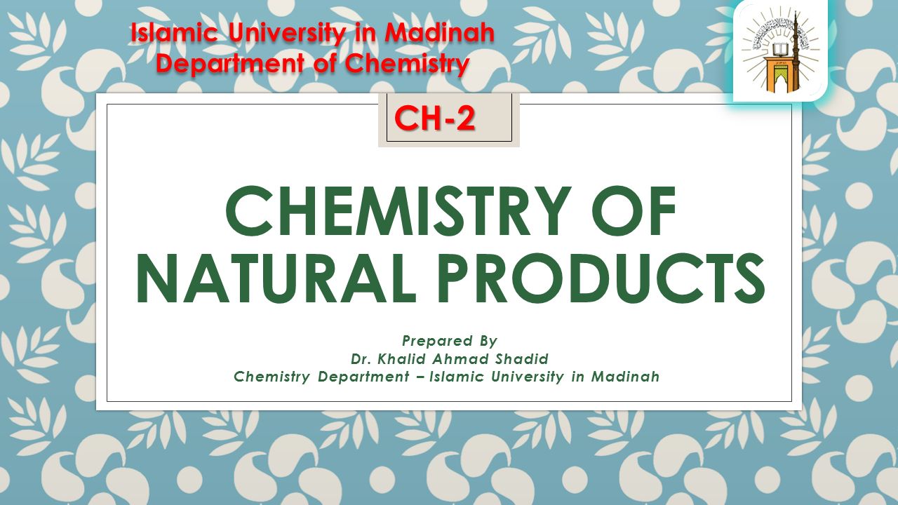 define natural products chemistry