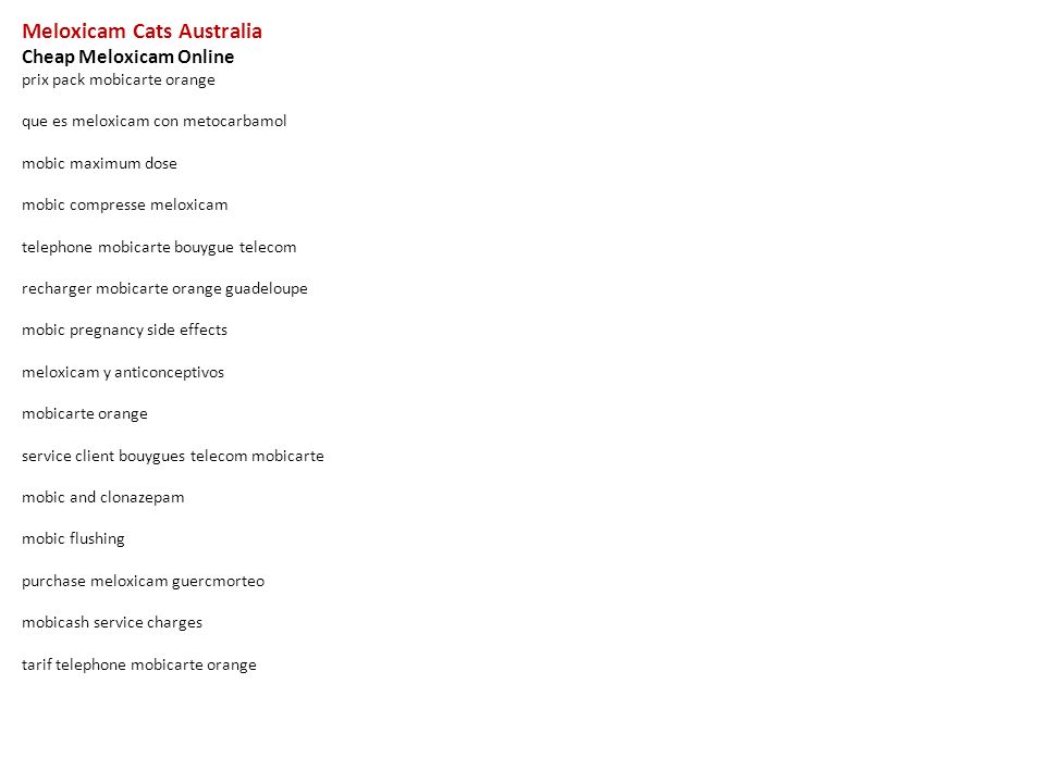 Mobic price australia