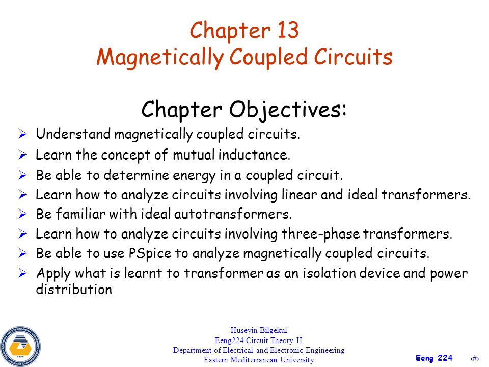 Chapter 13 Magnetically Coupled Circuits - ppt video online download