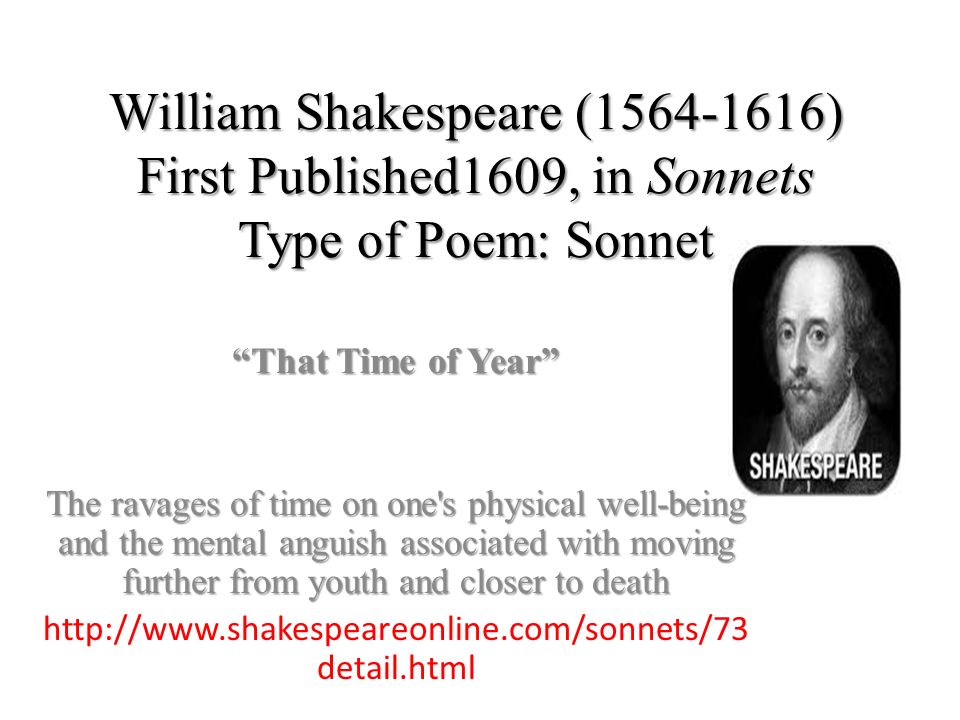 that time of year william shakespeare