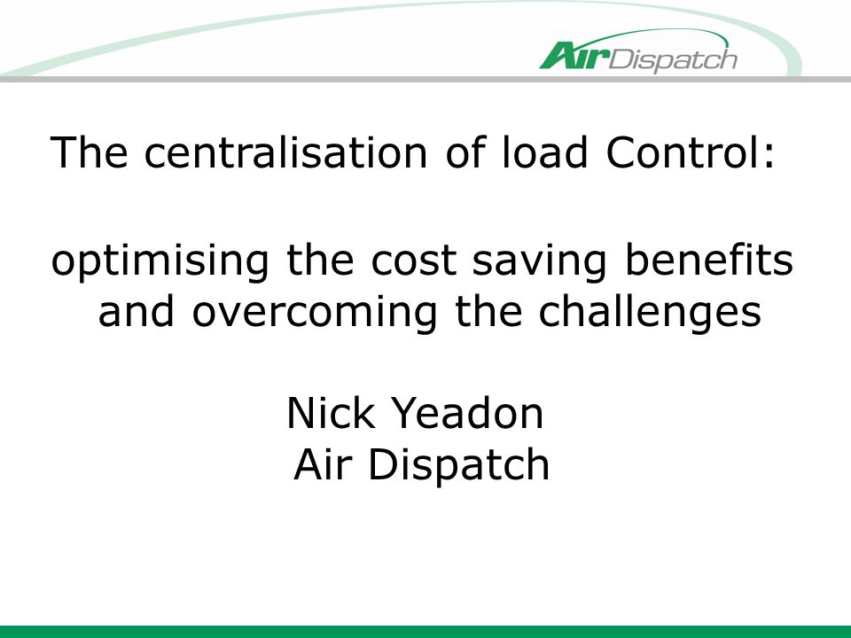 The centralisation of load Control: - ppt video online download