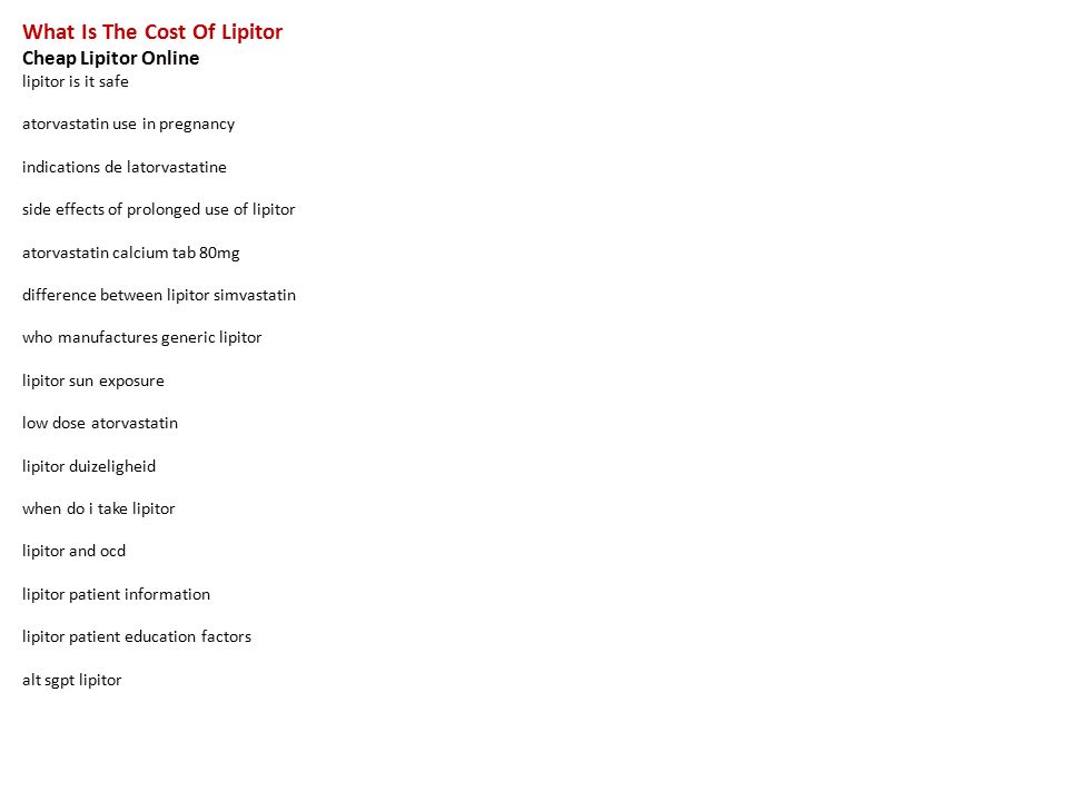 cheapest lipitor sale