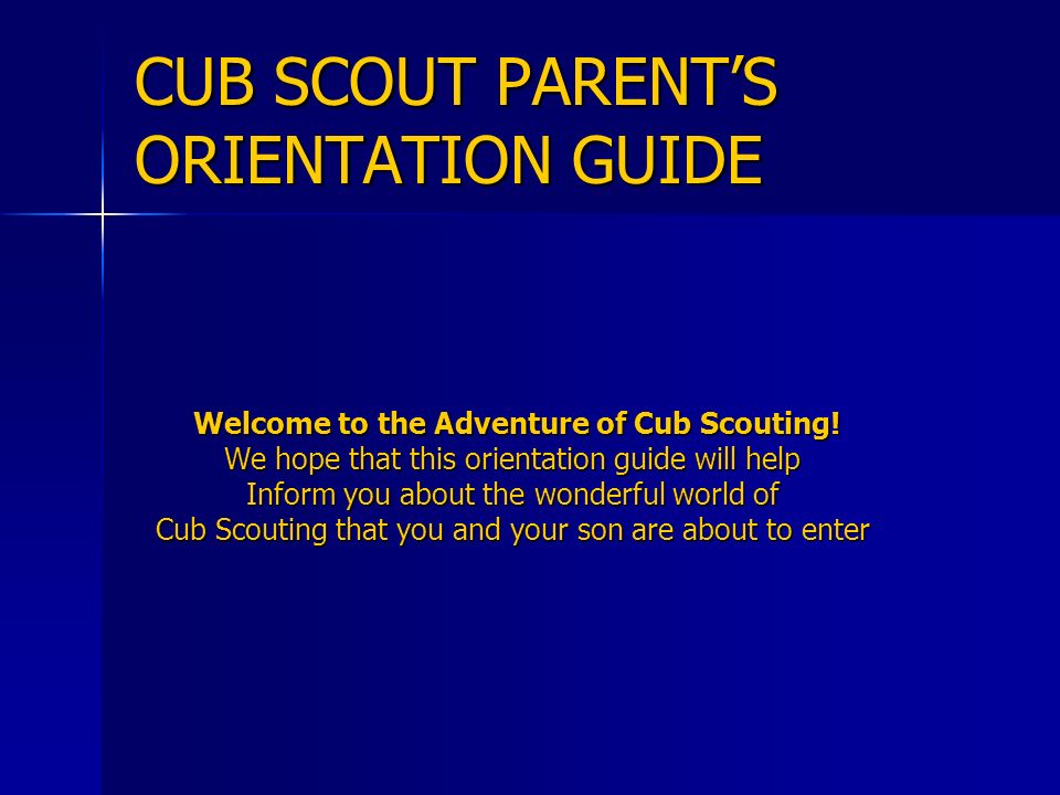 A Parent's Guide to Cub Scouting