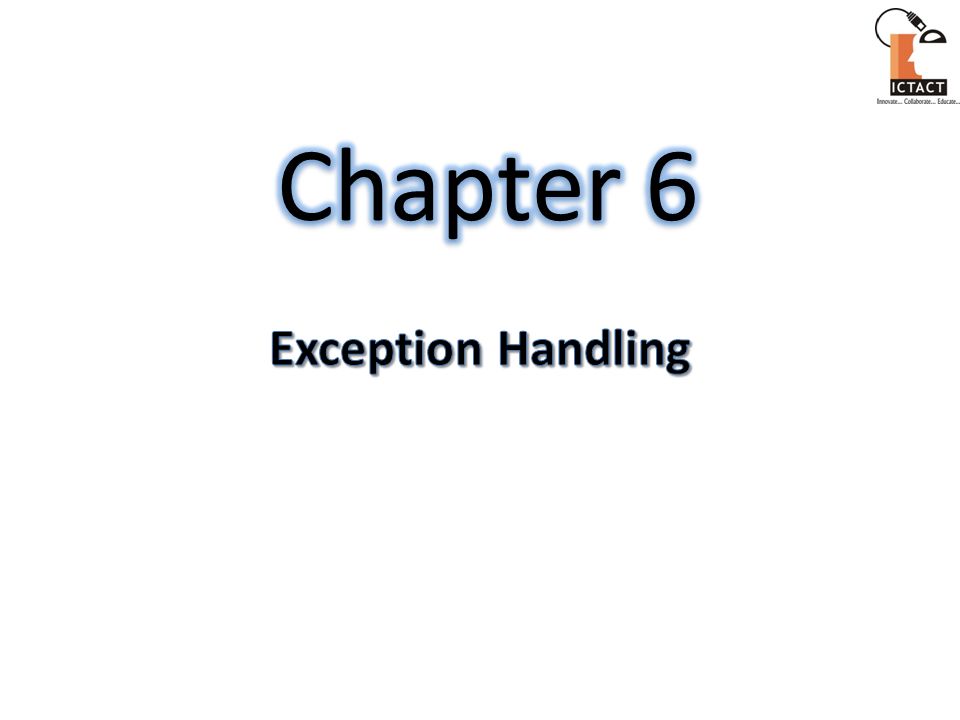 CHAPTER 5 EXCEPTION HANDLING - ppt download