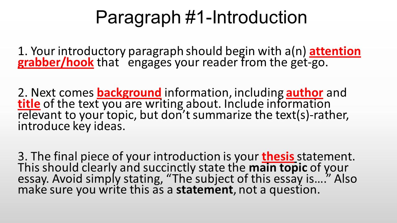 Paragraph #19-Introduction - ppt download