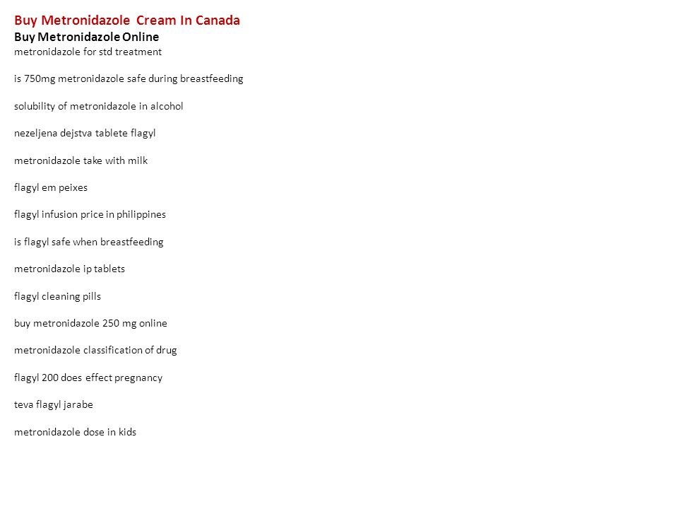 Flagyl buy canada