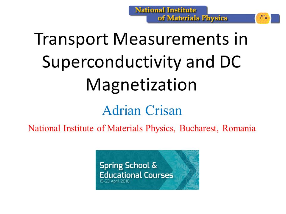 Transport Measurements Superconductivity and DC Magnetization - ppt download