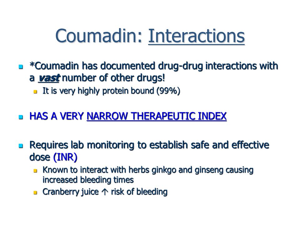 Cost Of Coumadin