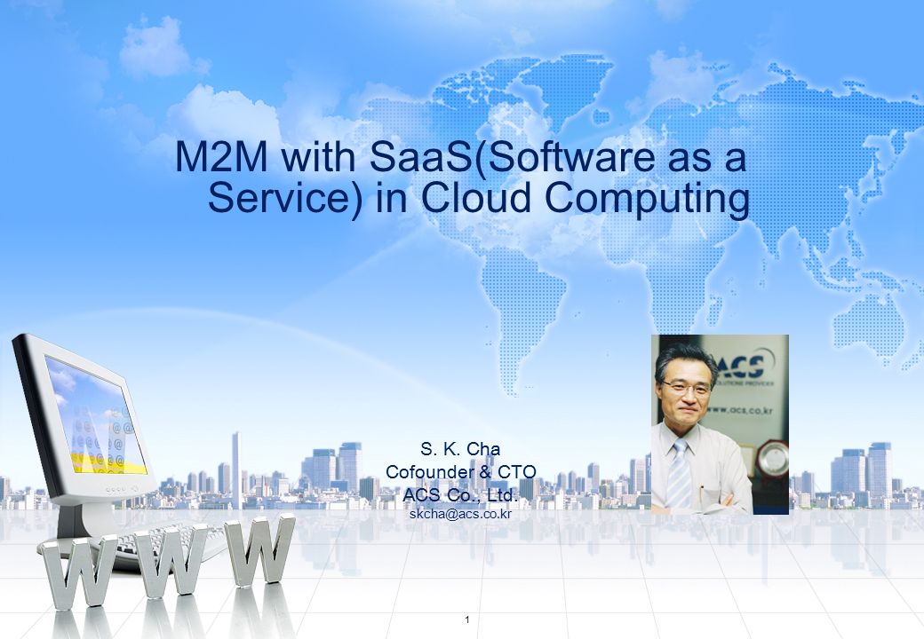 1 M2M with SaaS Software as a Service in Cloud Computing S. K