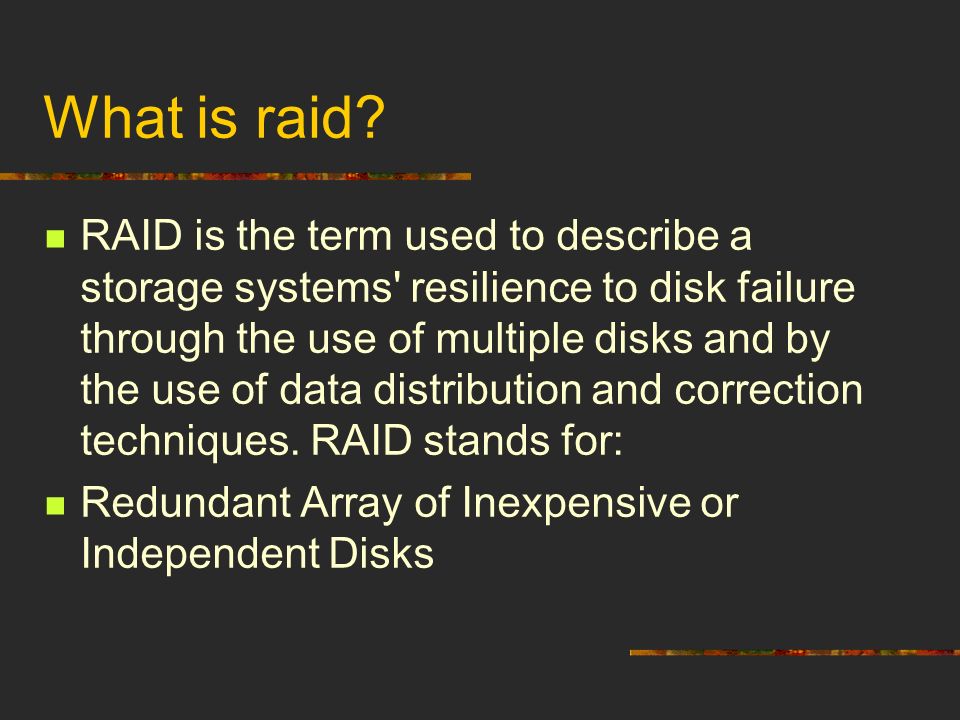 Definition of RAID