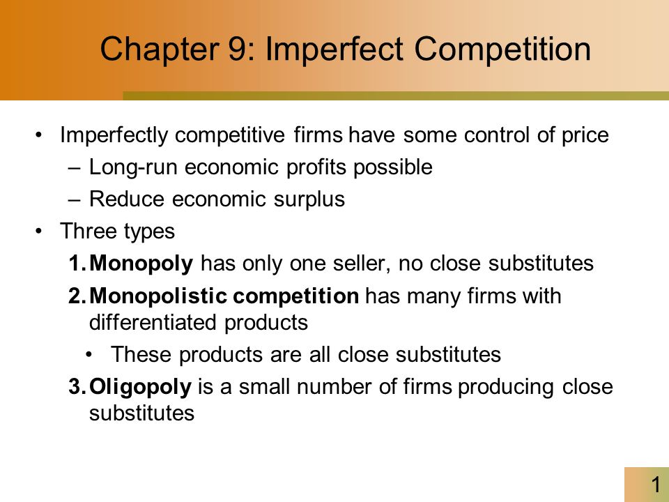 Managerial Economics (Chapter 9 - Monopoly)