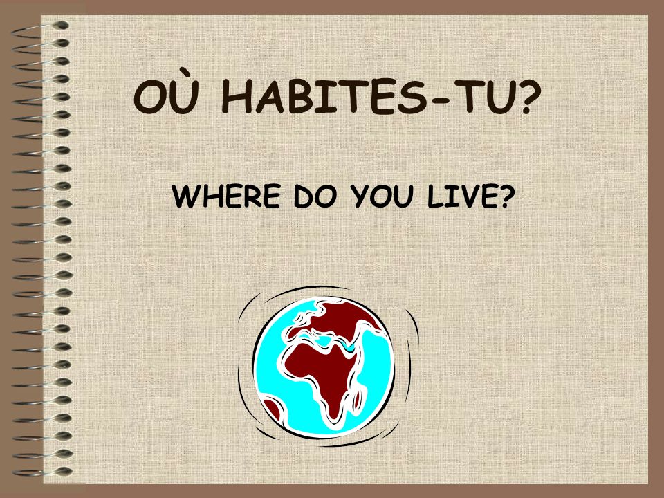 Où Habites-Tu? Where Do You Live? Où Habites-Tu? Today We Are Learning; –How To Say What Country You Live In. –How To Be Able To Tell Whether A Country. - Ppt Download