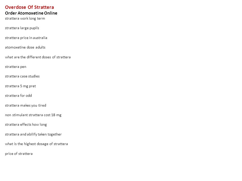 Buy strattera australia