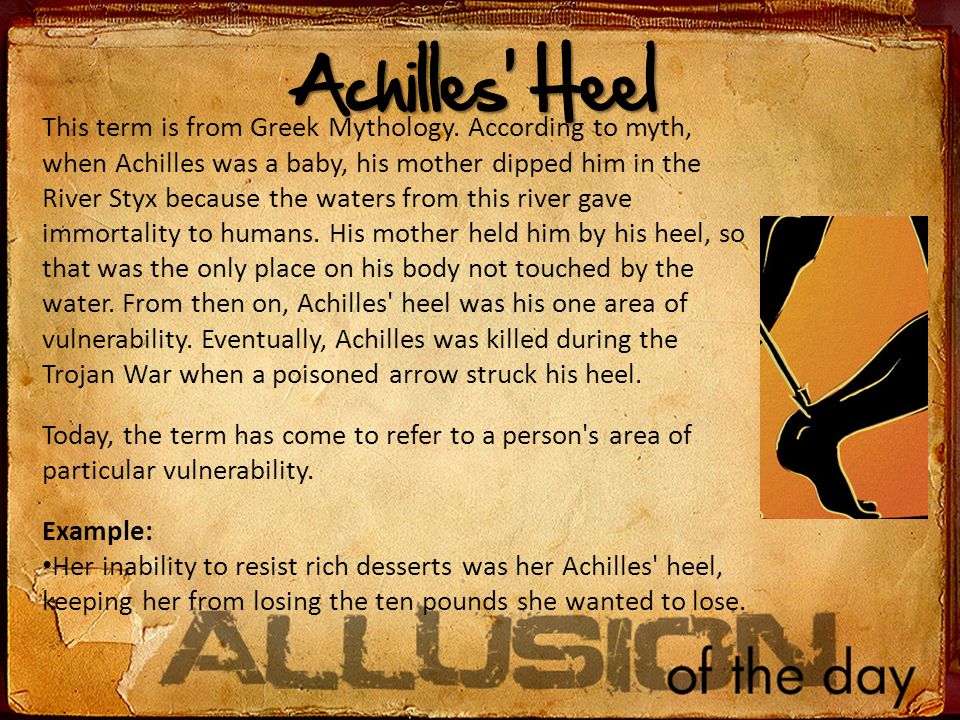 Achilles' heel - Wikipedia